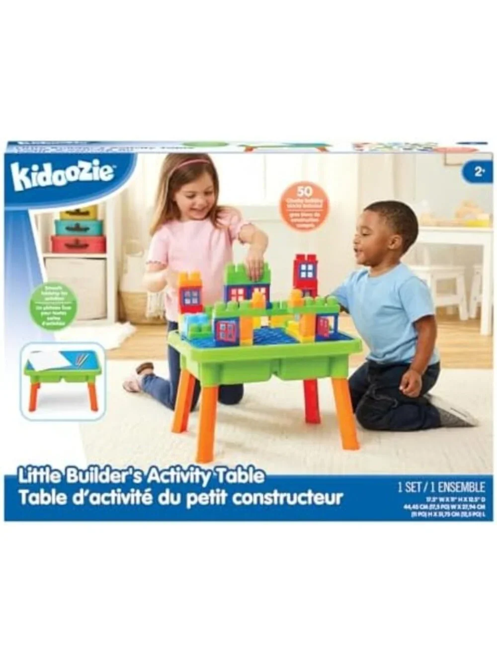Little Builders Activity Table for Kids - Fun Learning Playset & Creative Toys